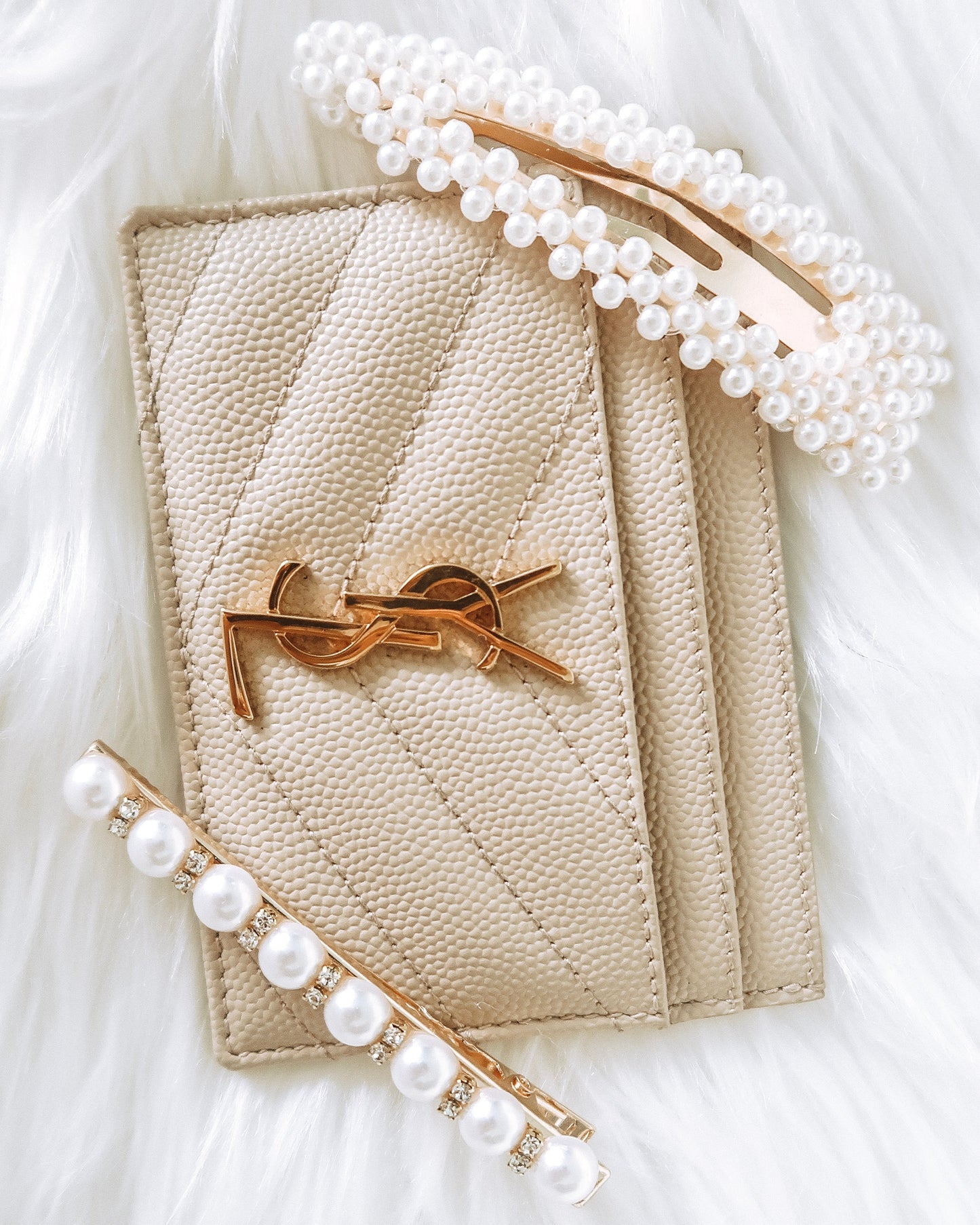 Tourmaline Large Pearl Hair Clip