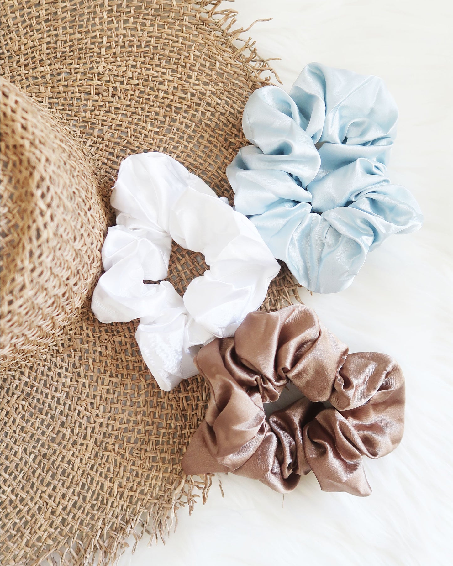 White Hot Scrunchie