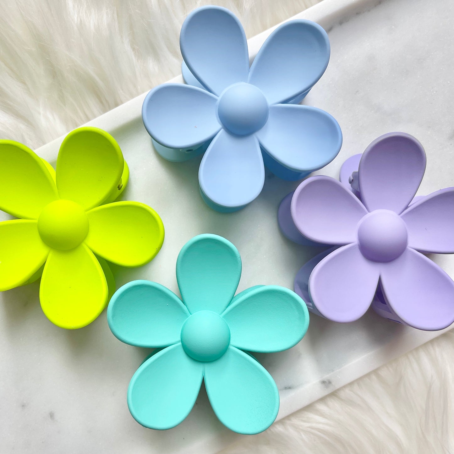 Sky Blue Flower Clip