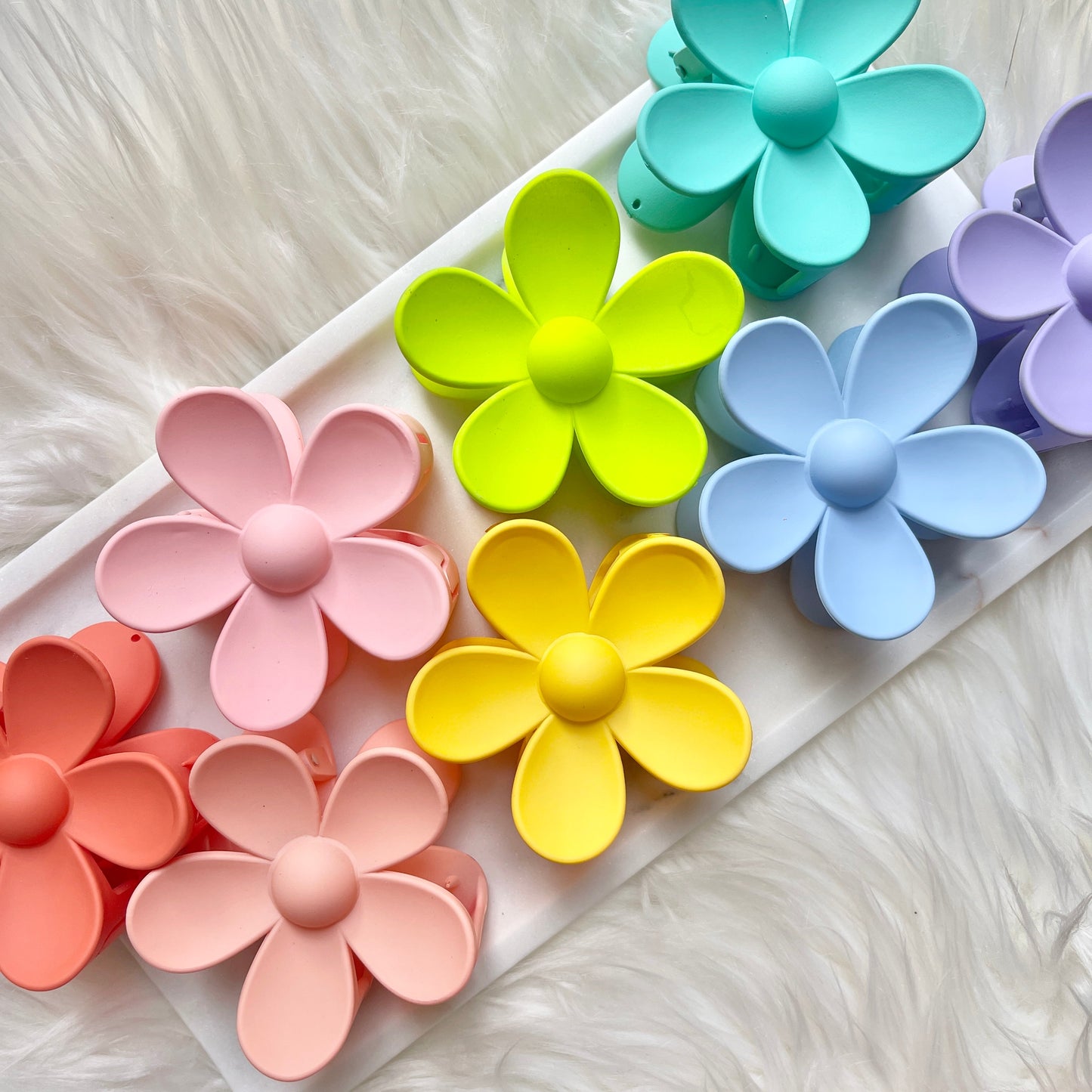 Sky Blue Flower Clip