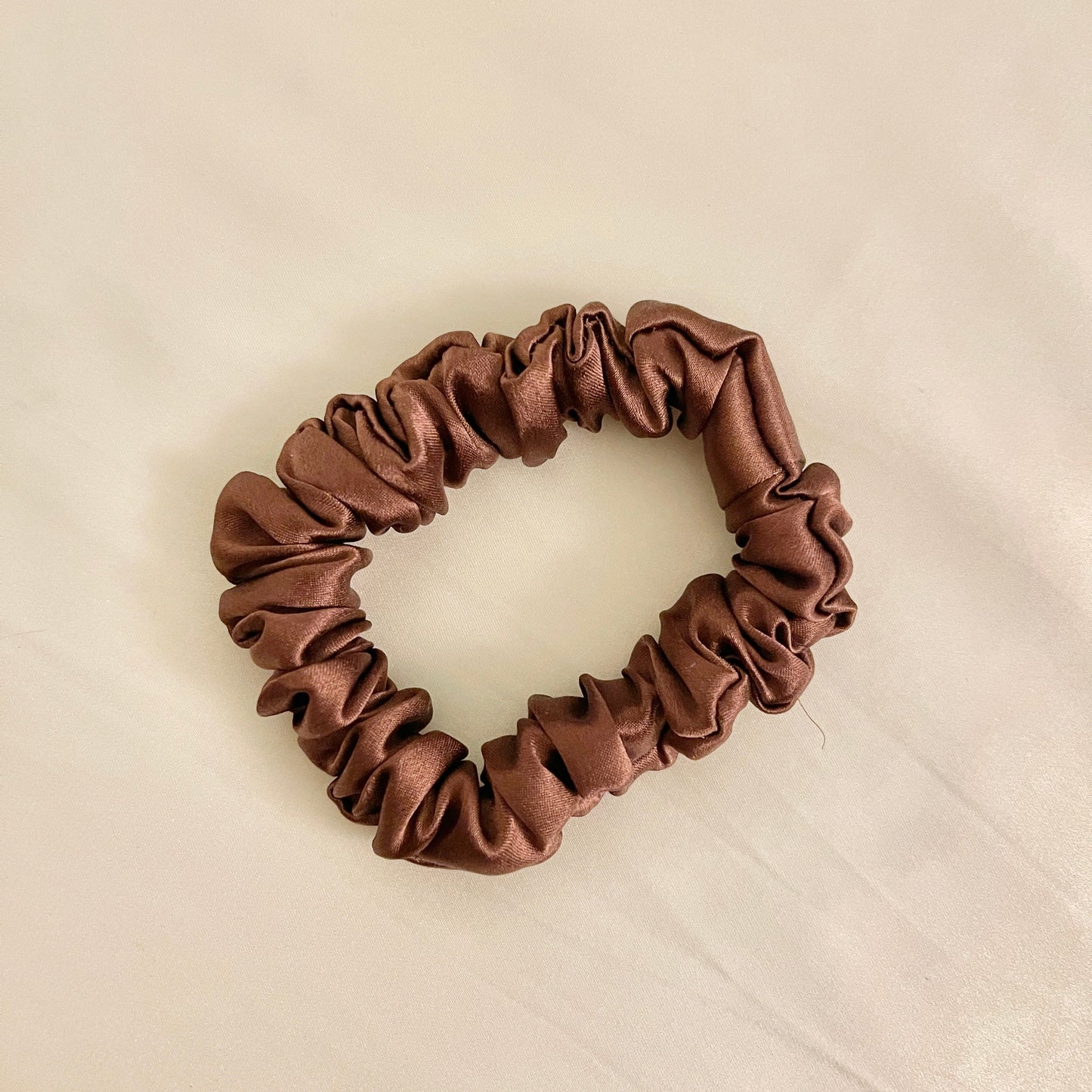 Petite Espresso Brown Scrunchie