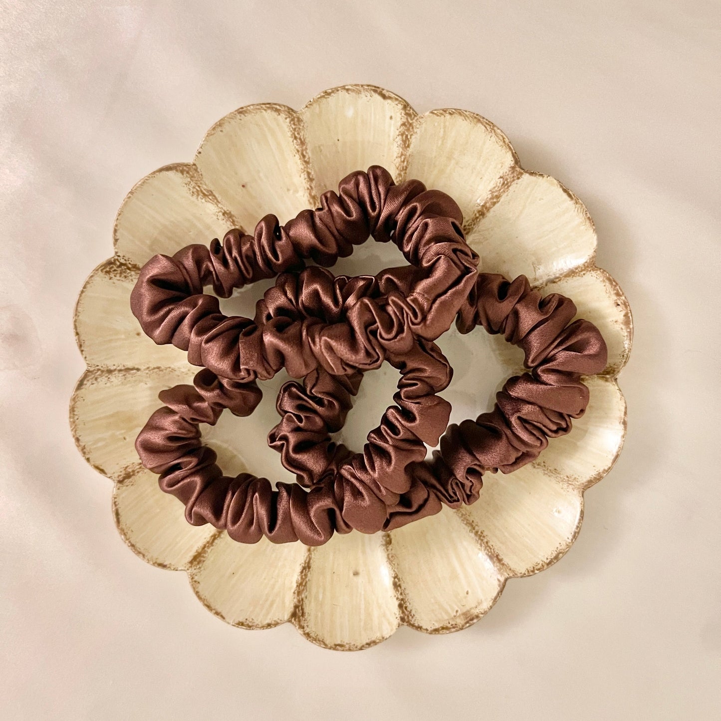 Petite Espresso Brown Scrunchie