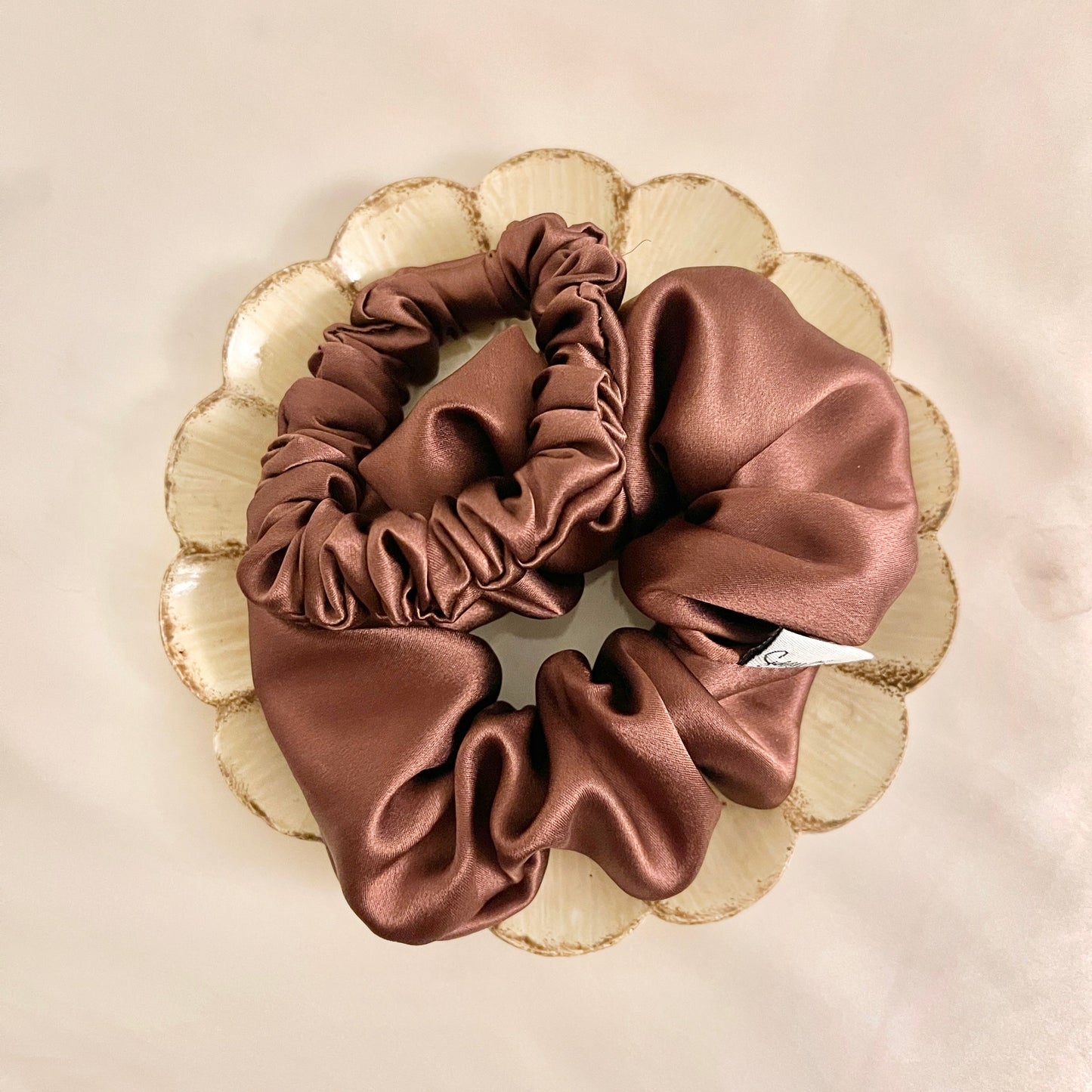 Petite Espresso Brown Scrunchie