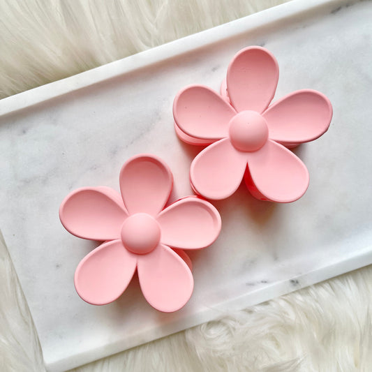 Pink Flower Clip