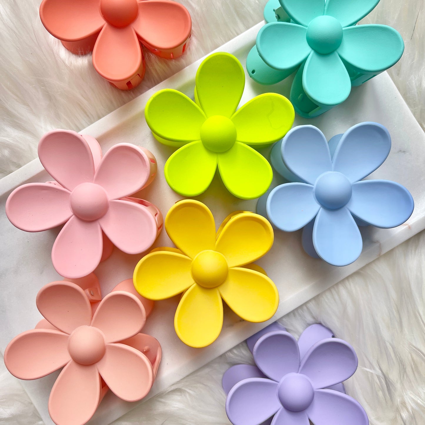 Pink Flower Clip