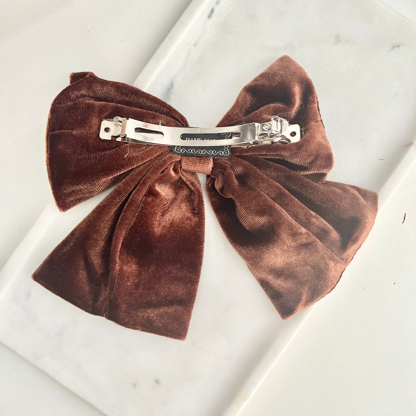 Brown Velvet Bow