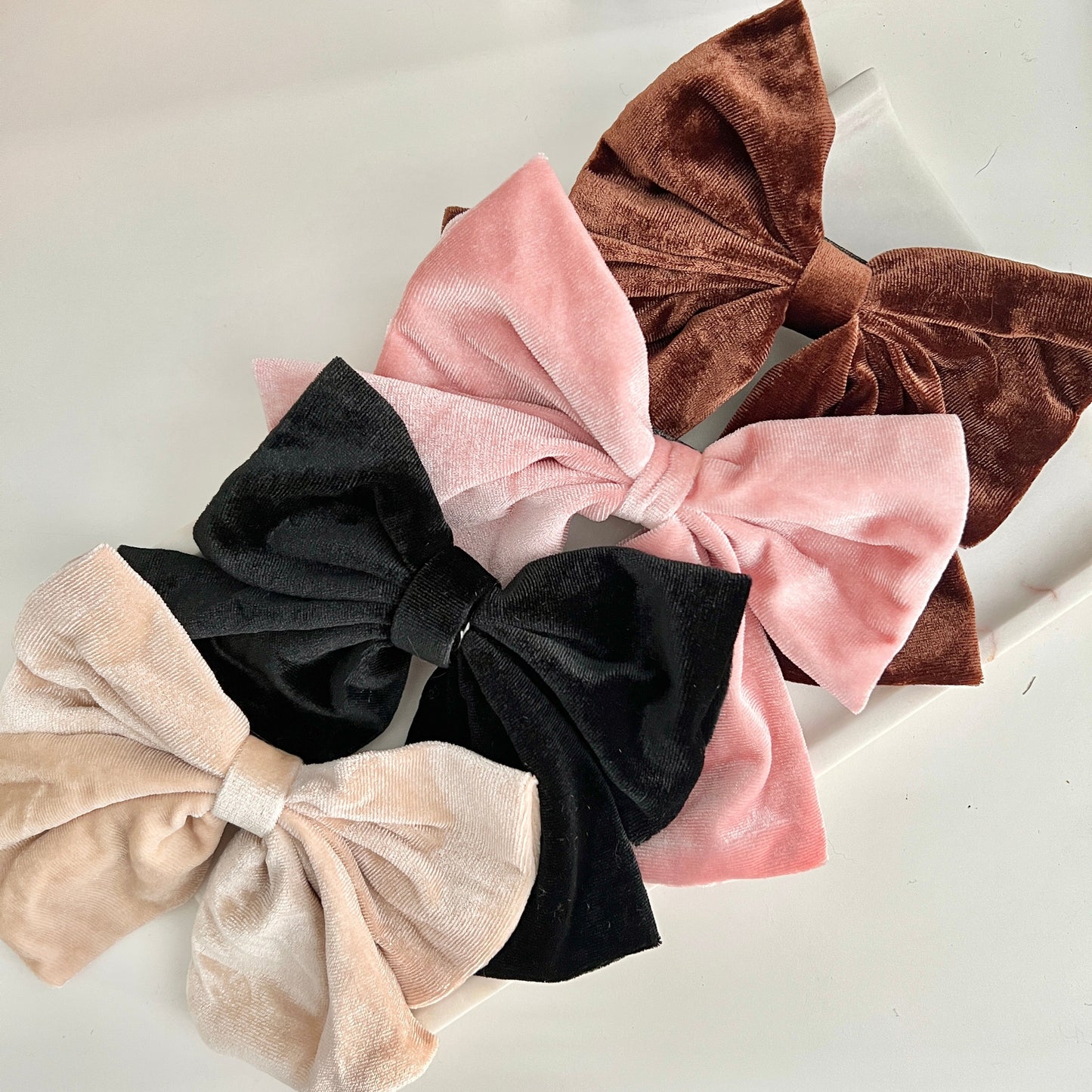 Brown Velvet Bow