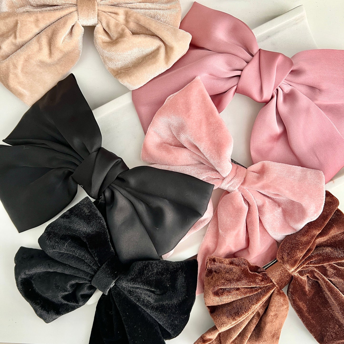 Brown Velvet Bow