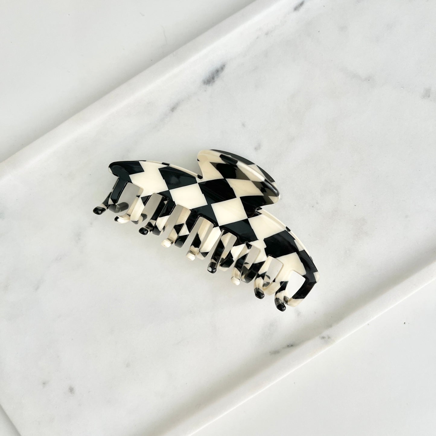 Classic Checkered Claw Clip