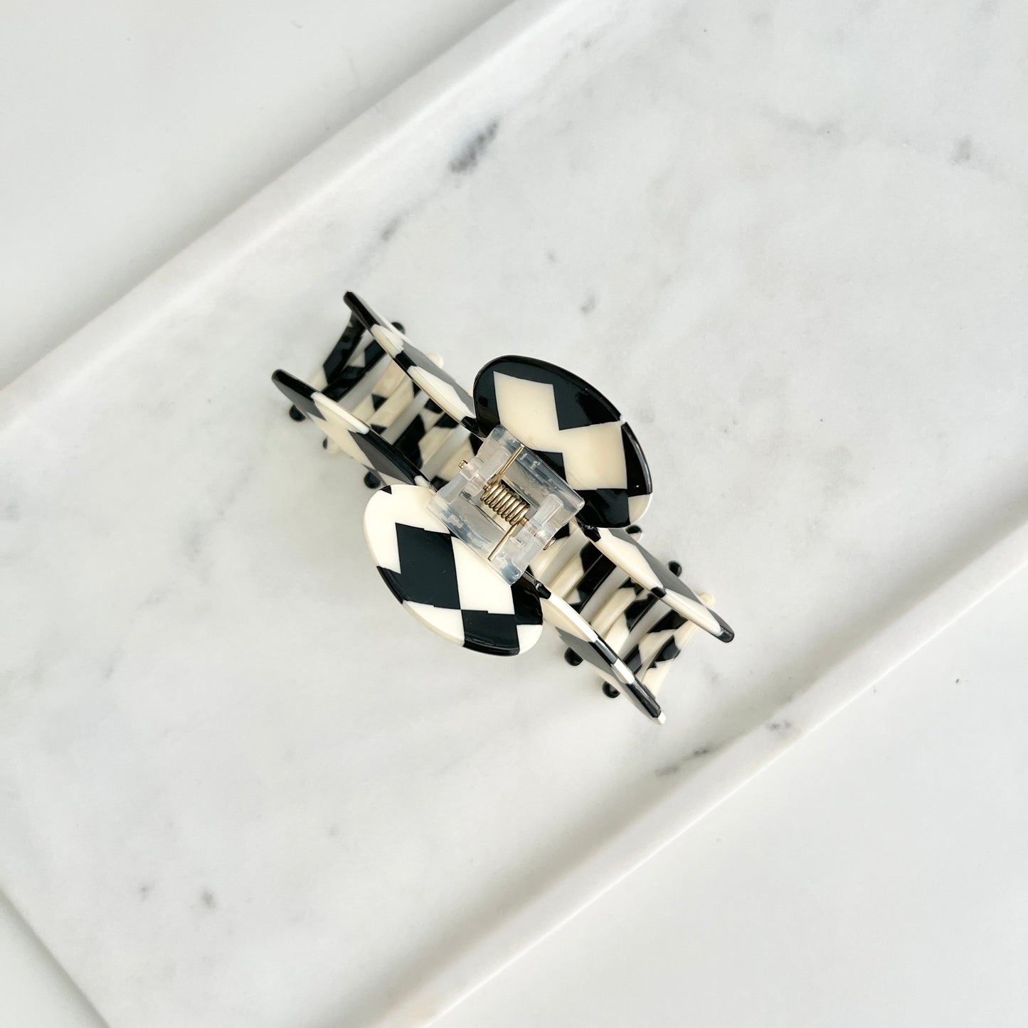 Classic Checkered Claw Clip