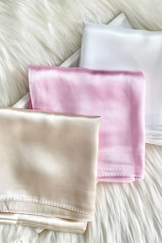 White Summer Silk Scarf