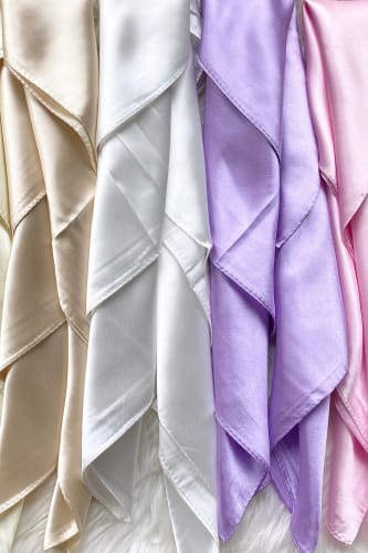 White Summer Silk Scarf